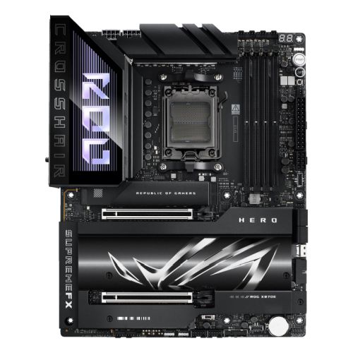 ASUS ROG Crosshair X870E Hero ATX Motherboard - AM5, WiFi 7, 5x M.2 ASUS ROG Crosshair X870E Hero ATX Motherboard - AM5, WiFi 7, 5x M.2